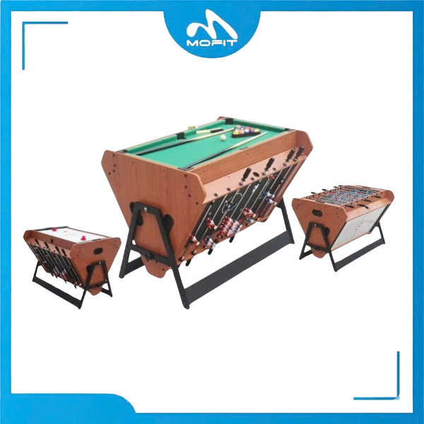 Bàn Chơi Đa Năng 3 Trong 1  Bi a, Khúc côn cầu,  Bóng đá Air Hockey – Bàn Giải Trí Gia Đình Khung Chắc Chắn